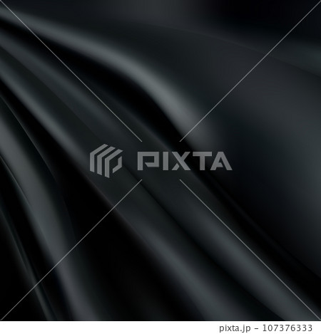 Black wrinkled fabric. Vector illustration. Design element. eps 10 Black wrinkled fabric. Vector illustration. Design element. eps 10 107376333