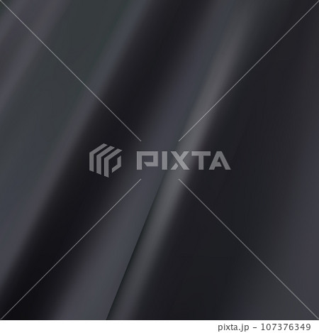 shiny black material background, elegant luxury material with draped folds and wrinkled creases of smooth wavy silk fabric. eps 10 shiny black material background, elegant luxury material with draped folds and wrinkled creases of smooth wavy silk fabric. eps 10 107376349