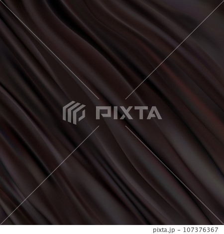 Black background soft wrinkled fabric patrem and surface, Closeup of rippled white silk fabric, cloth background abstract with soft waves, White fabric texture background. eps 10 107376367