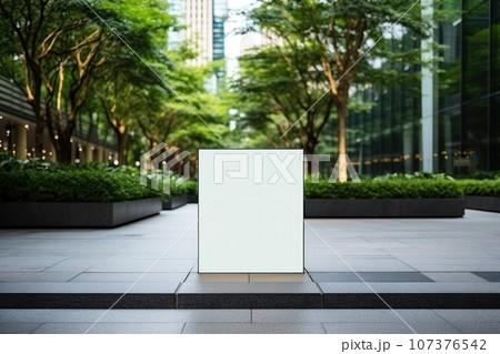 Empty billboard for advertising 107376542