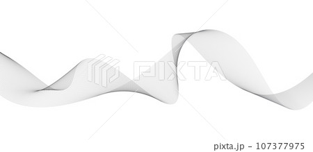 black and white wavy stripes background. Vector illustration 107377975