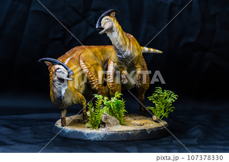 Parasaurolophus Dinosaur in the dark Parasaurolophus Dinosaur in the dark 107378330