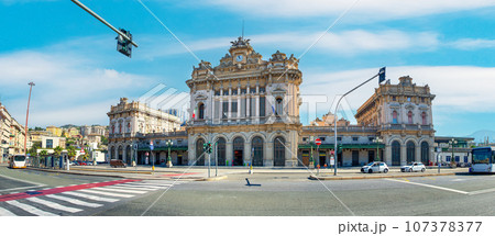 Railway station in Genoa 107378377