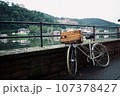 ネッカー川と可愛い自転車 107378427