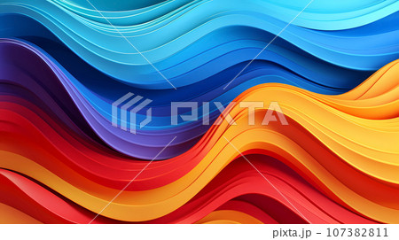 波 振る ウェイブ 107382811