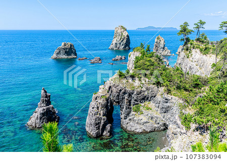 青海島の海上アルプス 青海島の海上アルプス 107383094