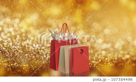The Shopping bag for marketing or advertising concept 3d rendering The Shopping bag for marketing or advertising concept 3d rendering 107384496