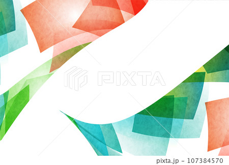 波　和柄　カラフル　模様　背景 107384570