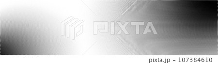 Black stippled gradient background pattern with spray and half tone effects, textured noise and tone gradation. Flat vector illustration isolated 107384610