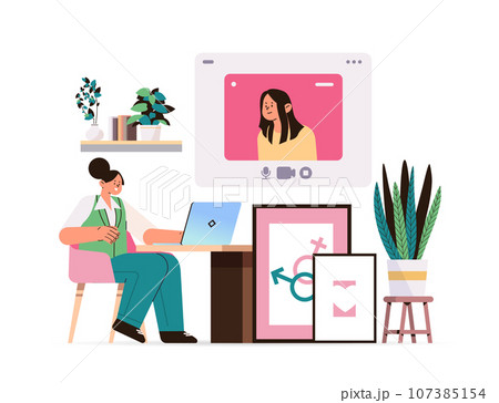 woman gives online lecture about sexual health education contraceptive methods contraception and reproduction system human sexuality 107385154