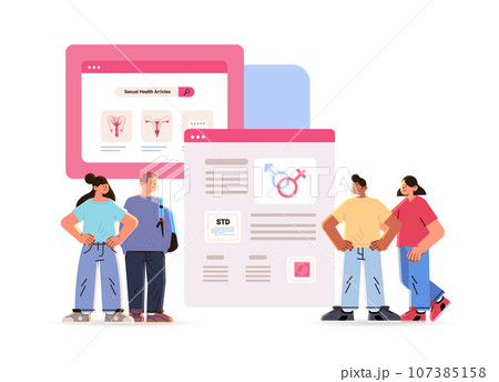 people reading sexual health articles human biology and anatomy lesson sex education mental and physical health contraception and female reproductive system people reading sexual health articles human biology and anatomy lesson sex education mental and physical health contraception and female reproductive system 107385158