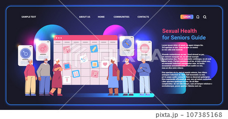 sexual health for seniors guide contraceptive methods contraception and reproduction system human sexuality concept horizontal 107385168