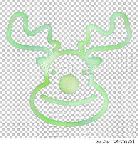 Reindeer winter event Christmas watercolor touch design icon gentle ecology symbol Reindeer winter event Christmas watercolor touch design icon gentle ecology symbol 107385851