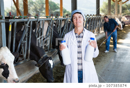 Portrait of woman quality expert who is standing 107385874