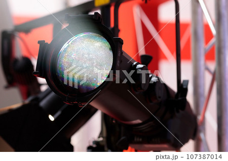 close up of LED stage spot lighting instrument close up of LED stage spot lighting instrument 107387014