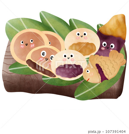 dorayaki with Sweet potato 107391404