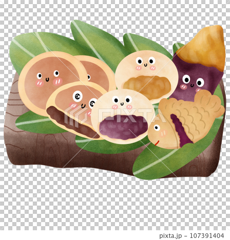 dorayaki with Sweet potato 107391404