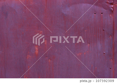 Old rusty galvanized metal sheet. 107392309