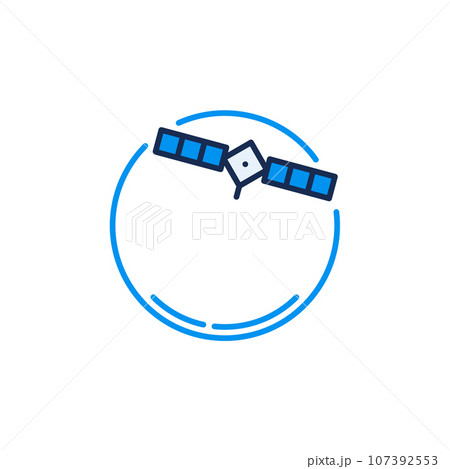Spying Radiosonde vector concept colored icon 107392553