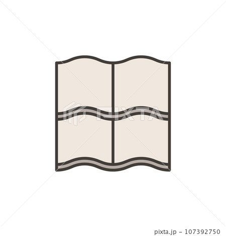 Roof Clay Tile vector Roofing concept colored icon or symbol Roof Clay Tile vector Roofing concept colored icon or symbol 107392750