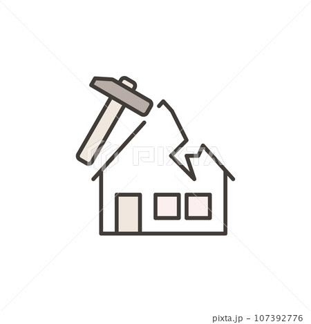 Roof Repair and Installation vector House concept colored icon Roof Repair and Installation vector House concept colored icon 107392776