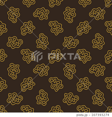 Microbe or Virus vector concept line creative seamless pattern 107393274