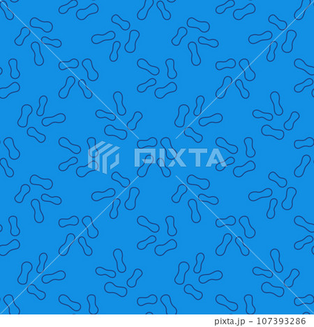 Microbes vector concept simple blue line...のイラスト素材 [107393286] - PIXTA