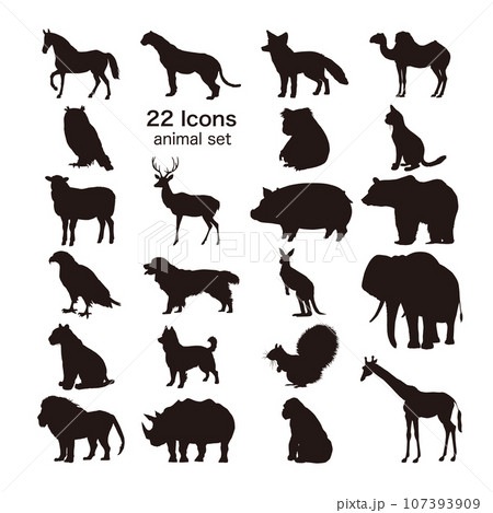 動物アイコンセット 107393909
