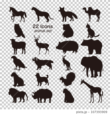 動物アイコンセット 107393909