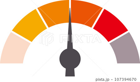 メーターのアイコン赤色 メーターのアイコン赤色 107394670