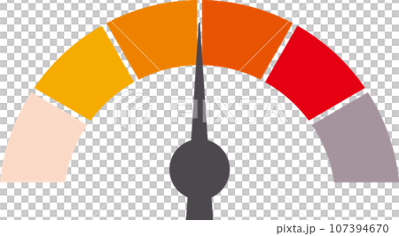 メーターのアイコン赤色 メーターのアイコン赤色 107394670