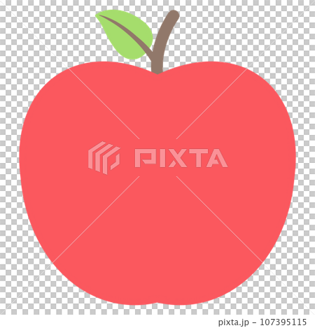 Cute red apple 107395115