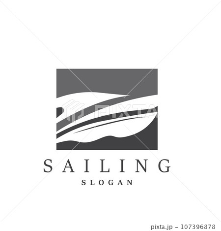 Simple Sailboat Logo Design, Symbol Vector Template Simple Sailboat Logo Design, Symbol Vector Template 107396878