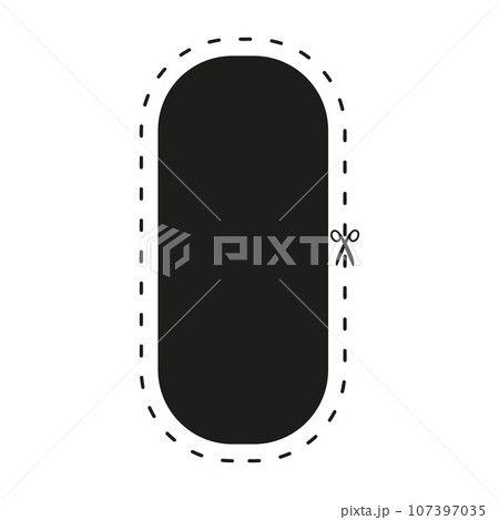 Cut line icon with scissor, cut here guidance, scissors and dash. Coupon mark and symbol for cropping, signifying voucher. Flat vector illustrations isolated in background. Cut line icon with scissor, cut here guidance, scissors and dash. Coupon mark and symbol for cropping, signifying voucher. Flat vector illustrations isolated in background. 107397035