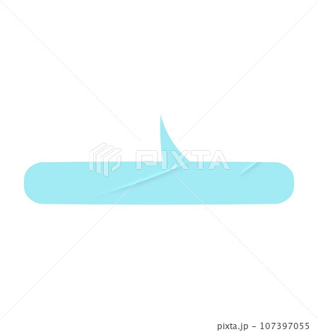 Paper bubble for speech with sticker effect, text balloon in vintage. Message for talk, doodled to speaking shapes, ideal for chat communications. Flat vector illustrations isolated in background. 107397055