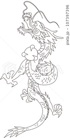 昇竜　線画 107397396