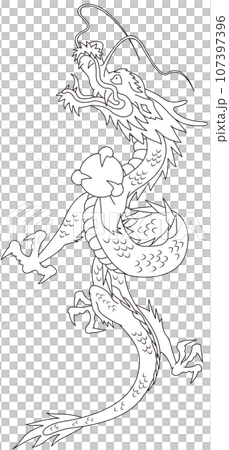 昇竜　線画 107397396