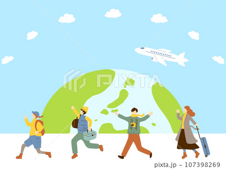 旅行を楽しむ人達 旅行を楽しむ人達 107398269