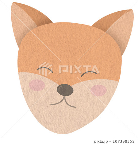 Cute red fox face 107398355