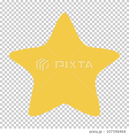 Simple hand drawn stars, decorative materials, vector 107398468