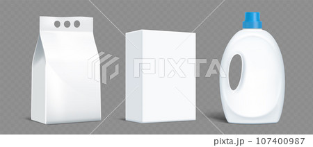 Vector packaging of laundry detergent 107400987