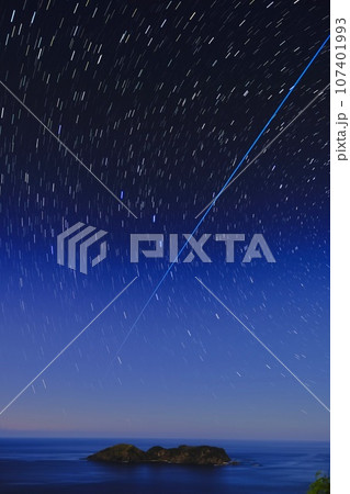 小笠原上空を通過する人工衛星 107401993