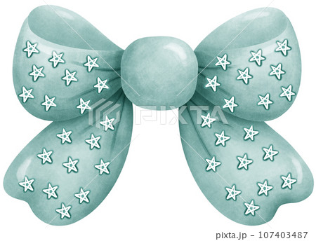 Colorful Gift Bow Decoration - Handmade Festive Craft Detail 107403487