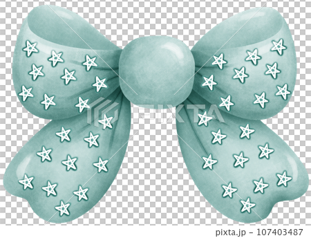 Colorful Gift Bow Decoration - Handmade Festive Craft Detail 107403487