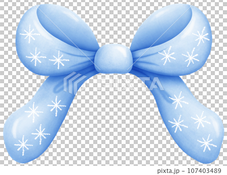 Colorful Gift Bow Decoration - Handmade Festive Craft Detail 107403489