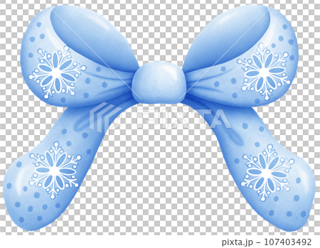 Colorful Gift Bow Decoration - Handmade Festive Craft Detail 107403492