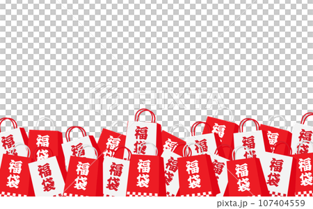 首次販售/福袋背景 03 大量紅白福袋 首次販售/福袋背景 03 大量紅白福袋 107404559