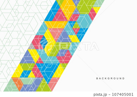 Abstract geometric technological background. Vector creative design. 107405001