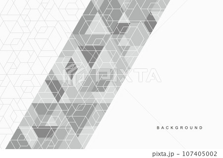 Abstract geometric technological background. Vector creative design. 107405002