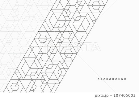 Abstract geometric technological background. Vector creative design. 107405003